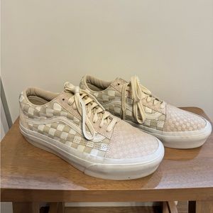 Women’s Vans Old Skool Platform Woven Leather